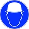 Pictogram 251 - round - “Safety helmet mandatory”